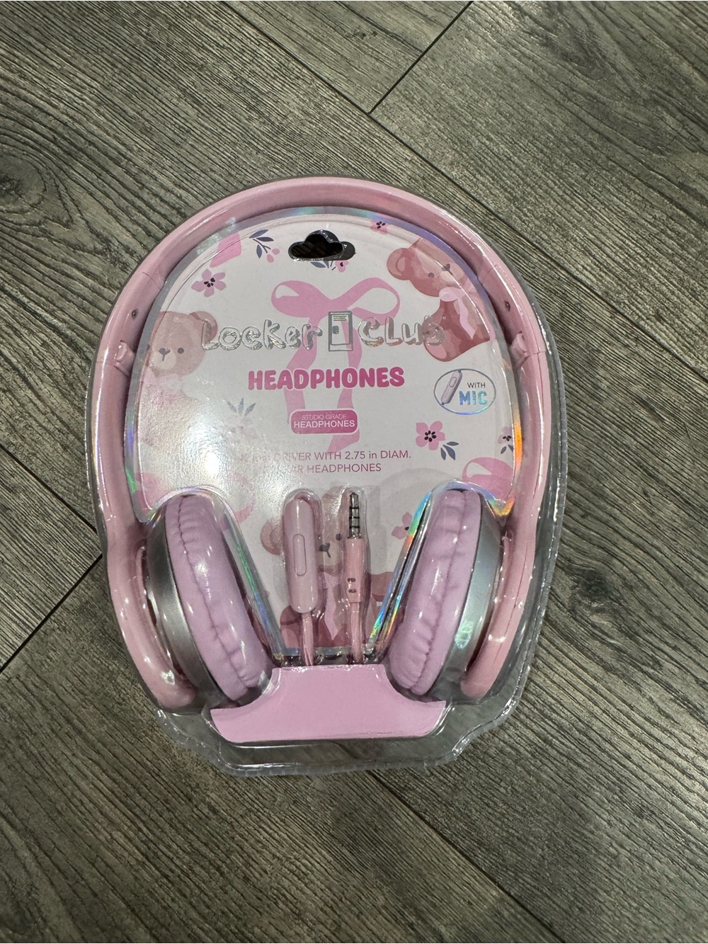Pink Kids Headphones with Mic